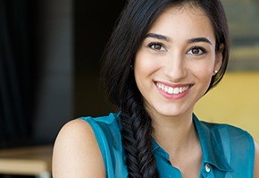 woman smiling